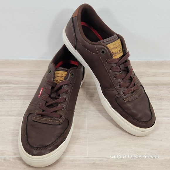 Levi's Mens Synthetic Leather‎ Casual Lace Up Sneaker/ Trainers Shoe US 8.5 - Picture 1 of 11